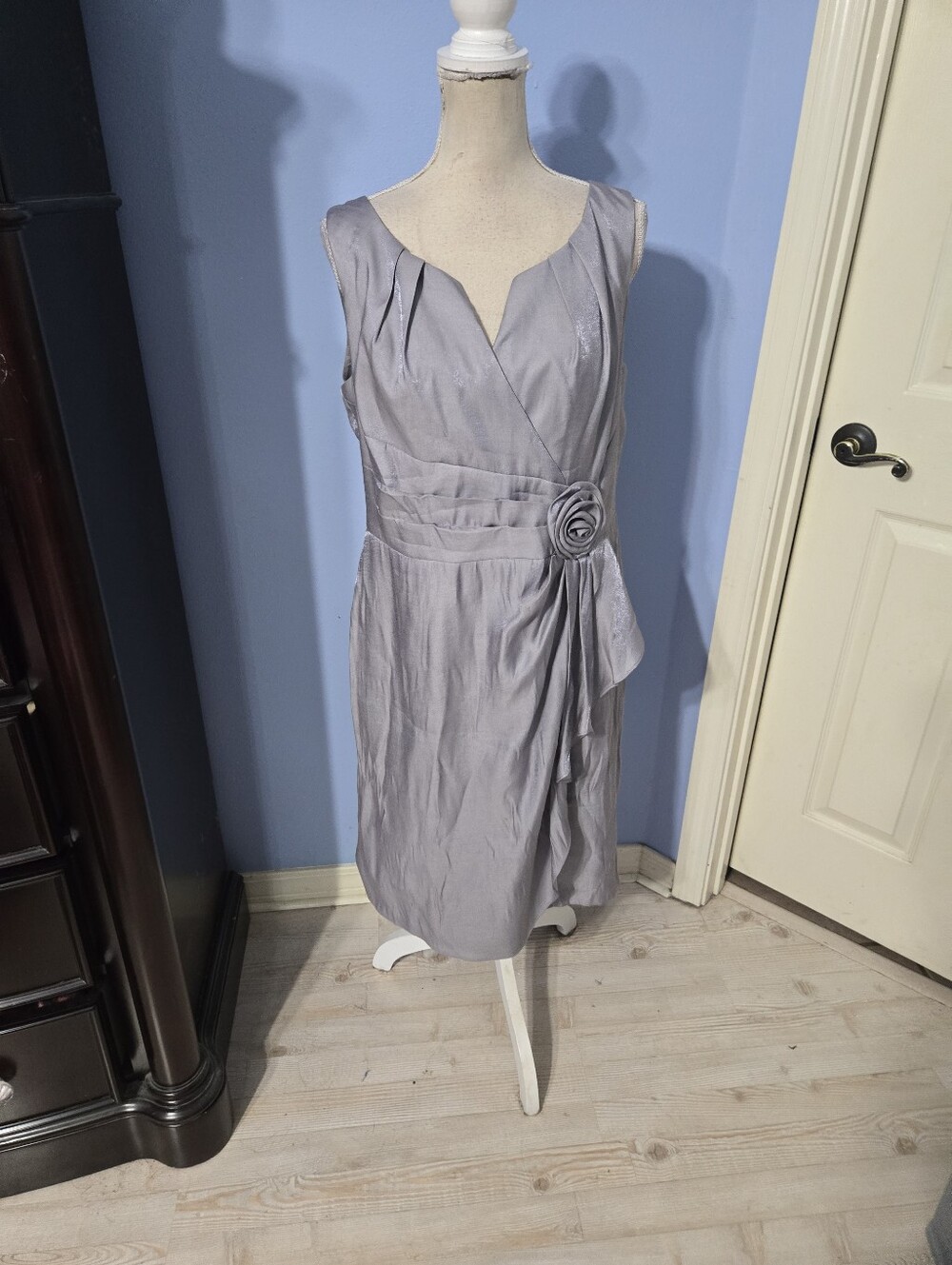 Liliana Silver Womens Dress Size 16